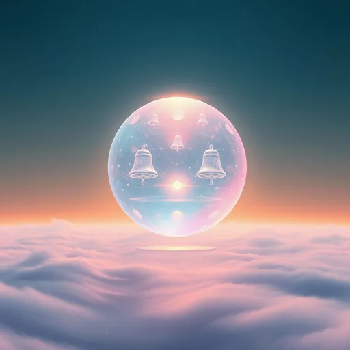 null, shimmering bell chimes with