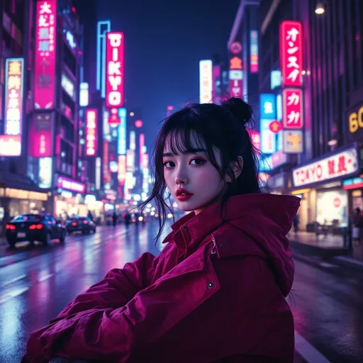 真夜中のネオン