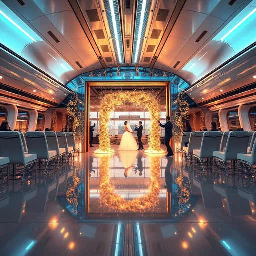 cinematic event-house intro, airline-announcement parody