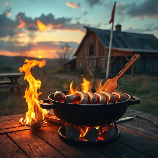 Sausage On The Grill