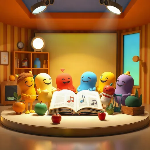 educational children's TV singalong, public-access-style