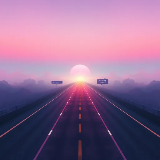 Lighted Road