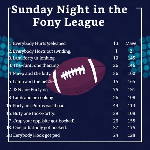 Sunday Night in the Fantasy League
