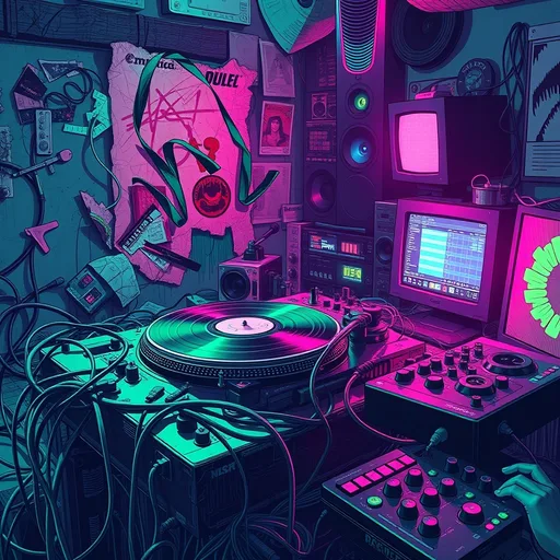 chaotic beginner-DAW internet rap, hyperfast