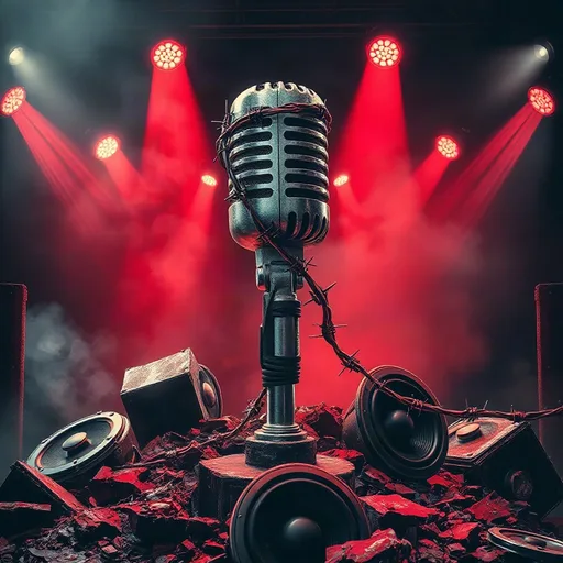 aggressive hip-hop/R&B diss record, dark