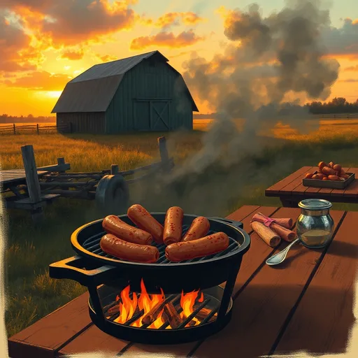 Sausage On The Grill